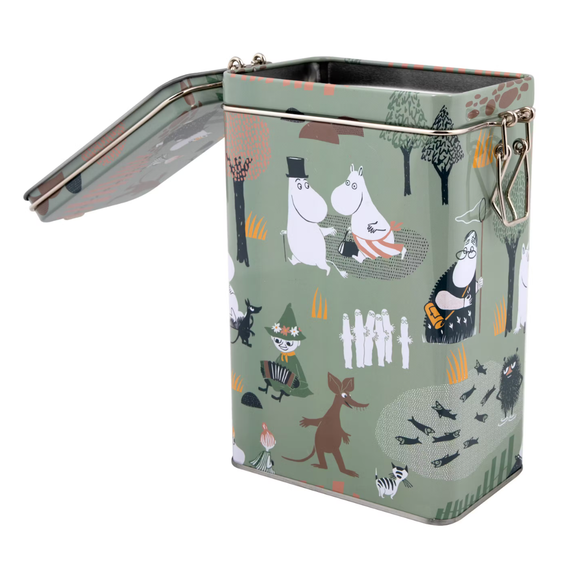 Moomin Characters Forest Walk Coffee Tin, Green (9503274533151)