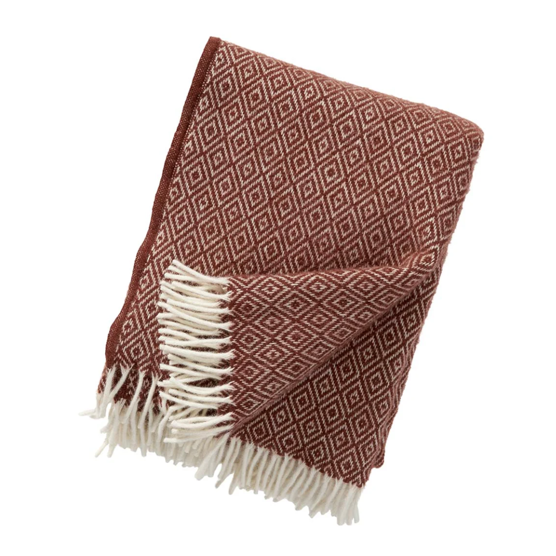 Klippan Stella 100% Wool Throw, Rust (9638437585183)