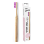 Bamboo Toothbrush with Interchangeable Head + 2x Head, Adult Pink Soft (9794237432095)