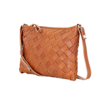 Lumi Trine Woven Clutch Large, Cognac (10060762415391)