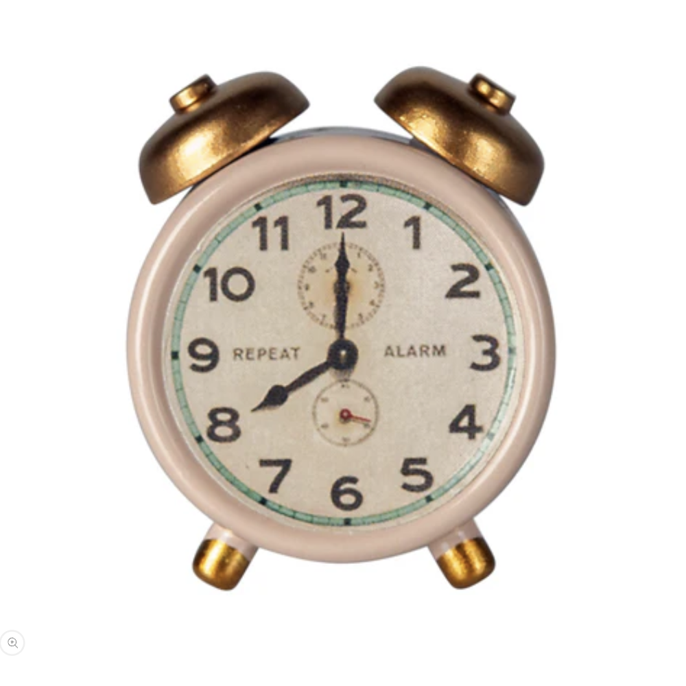 Maileg Alarm Clock Mouse, Powder PRE-ORDER (10039254843679)