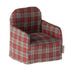 Maileg Chair Mouse, Red Checker ETA October 2024 (9377827946783)