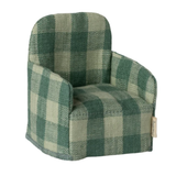 Maileg Folding Chair, Green Checker PRE-ORDER (10038948593951)