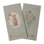 Maileg Easter Napkin Lapin De Paques Green-Rose PRE-ORDER (10024814084383)