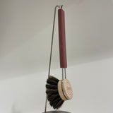 Smart Nature Dish Brush Horse Hair, Burgundy (9161356476703)