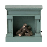 Maileg Miniature Fireplace, Vintage Blue (6797656719425)