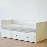 Ikea Hemnes Day-Bed with Storage including Asvang Mattress, 80x200cm x2. (8909035110687)