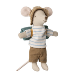 Maileg Hiker Mouse Big Brother, Blue PRE-ORDER (10038925852959)