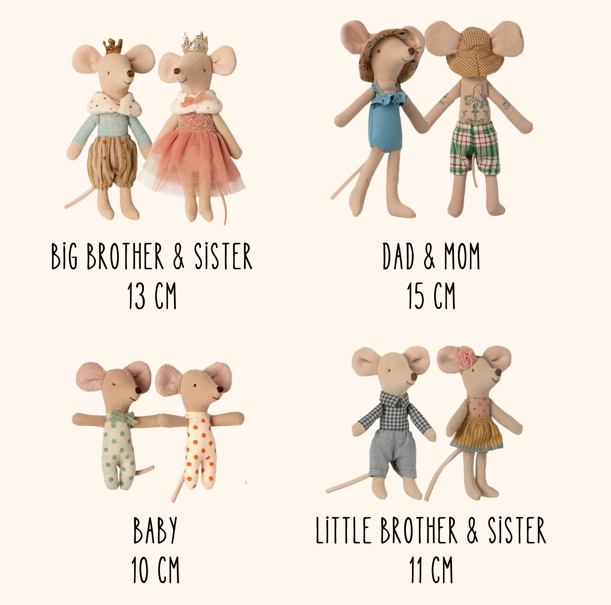 Maileg Winter Mouse with Ski Set, Big Sister PRE-ORDER eta December (8534073245983)