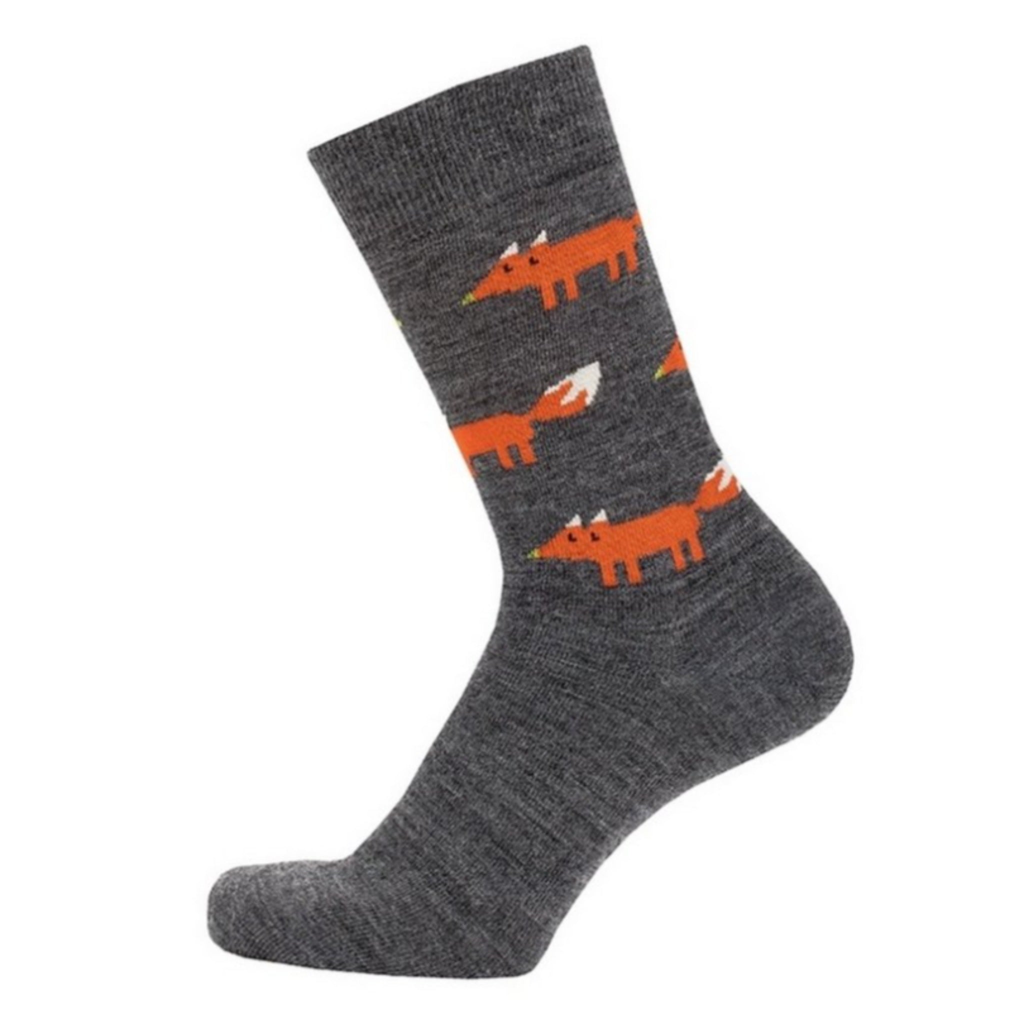 Fox Merino Socks, Anthracite (9209057509663)