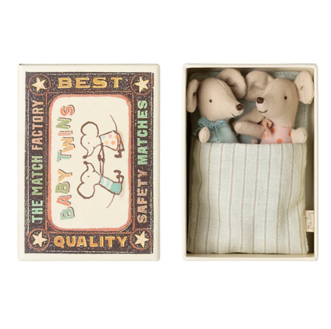 Maileg Twins Baby Mice in Matchbox 2025 PRE-ORDER (8538158465311)