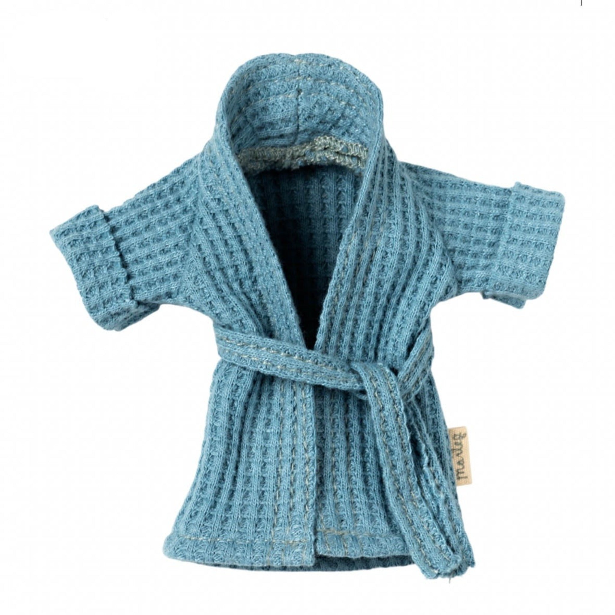 Maileg Bathrobe Mouse, Dusty Blue (6766024949825)