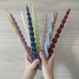 Twisted Candle, Assorted Colours (7988085457183)