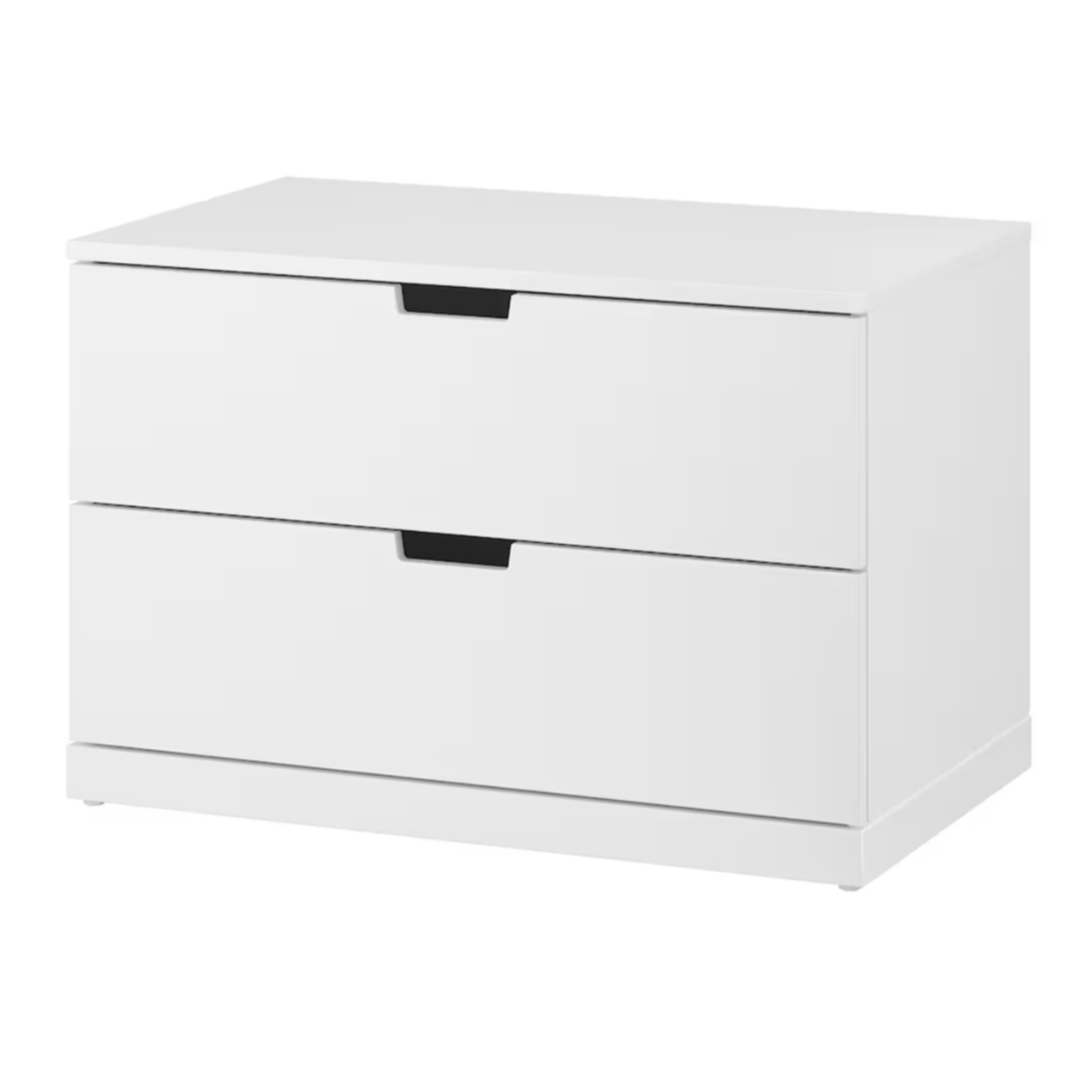 Ikea Nordli Chest of 2 Drawers, 80x54cm, White (8130911928607)