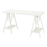 Ikea Lagkapten / Mittback Desk Combo, 120x60x73-96cm, White (8130982314271)