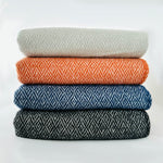 Nordic Chill Silva 100% Wool Throw 130x170cm, Rust Orange (6793250472001)