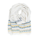 Watamu Washed Linen Scarf 70x200cm, Cloudberry-Blue (8706175009055)