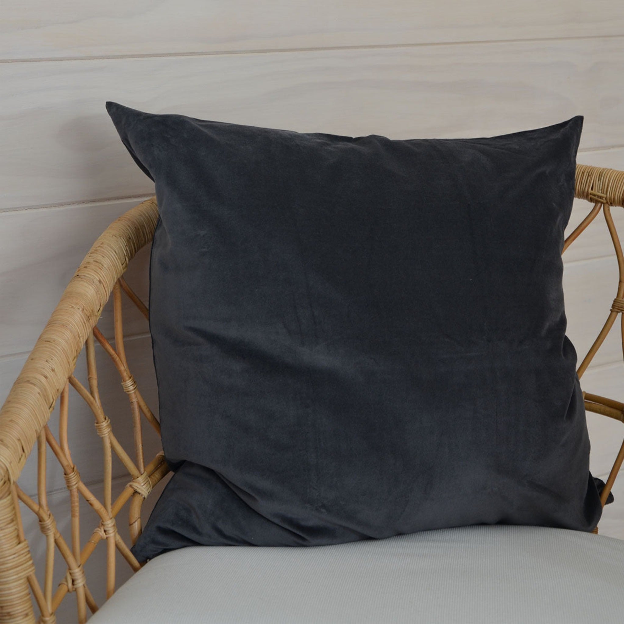 Ikea Sanela Velvet Cushion Cover 65x65cm Nordic Chill